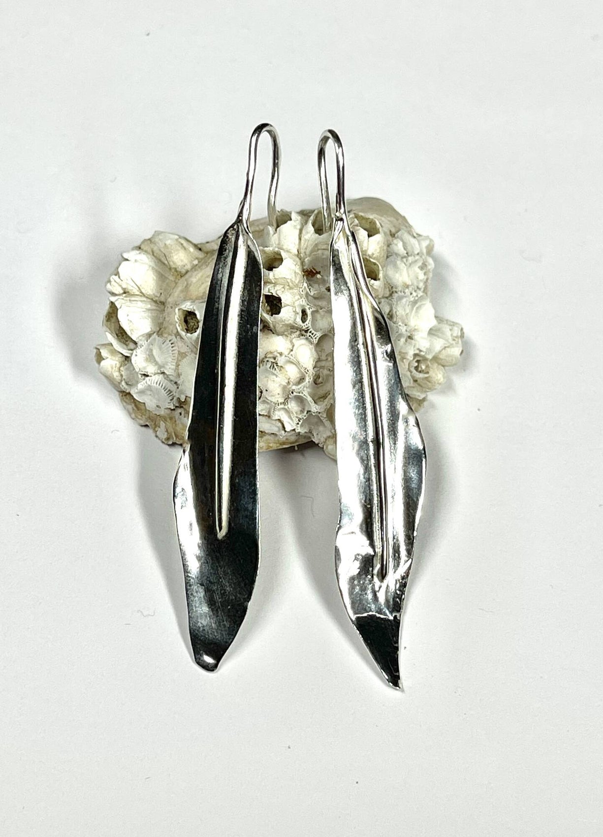 Sterling Leaf Earrings 