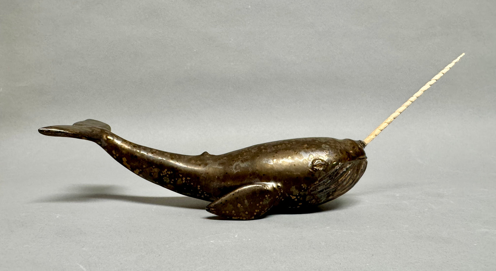 Narwhal- vintage gold