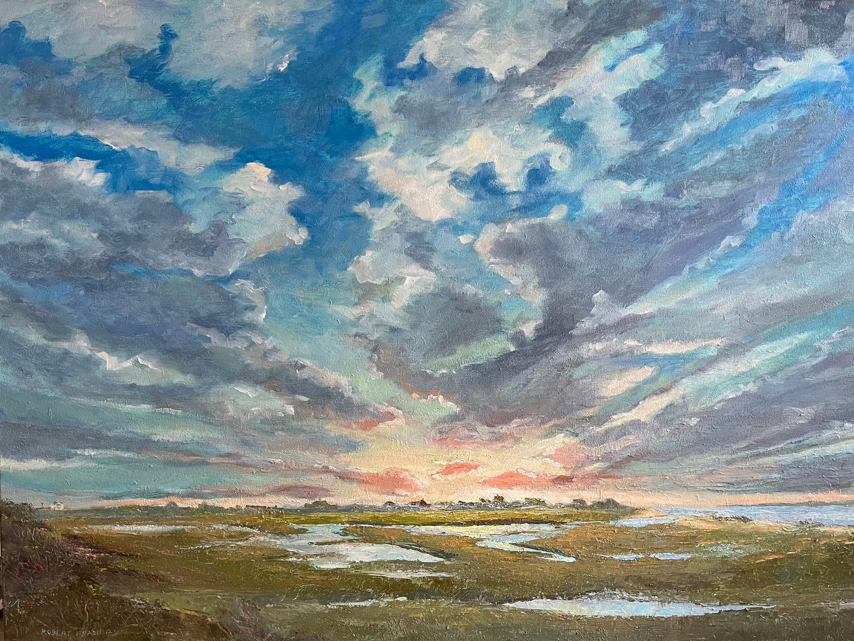 Folgers Marsh Sunset by Robert Frazier