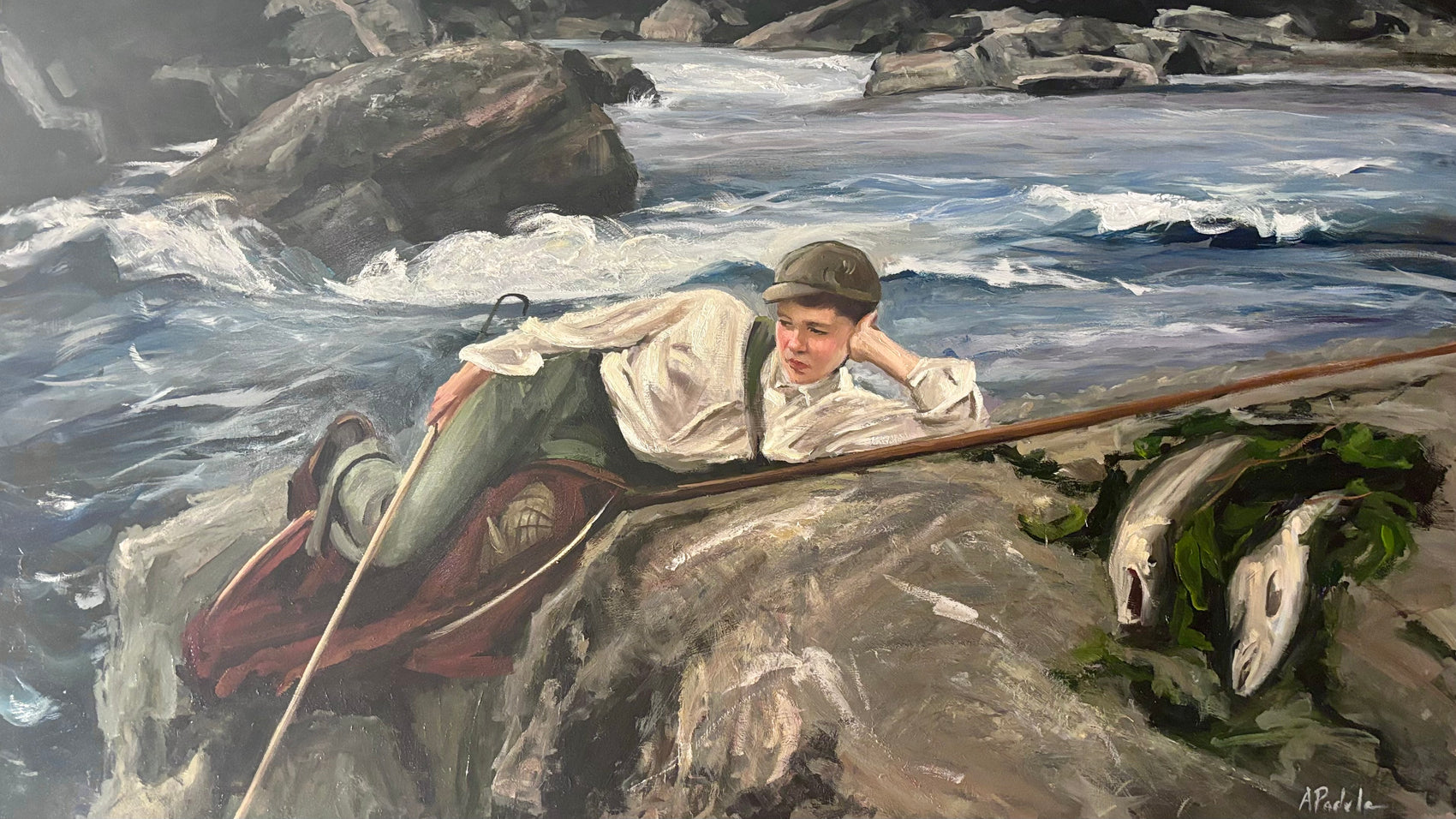 Study of Sargent’s, On His Holidays, Norway