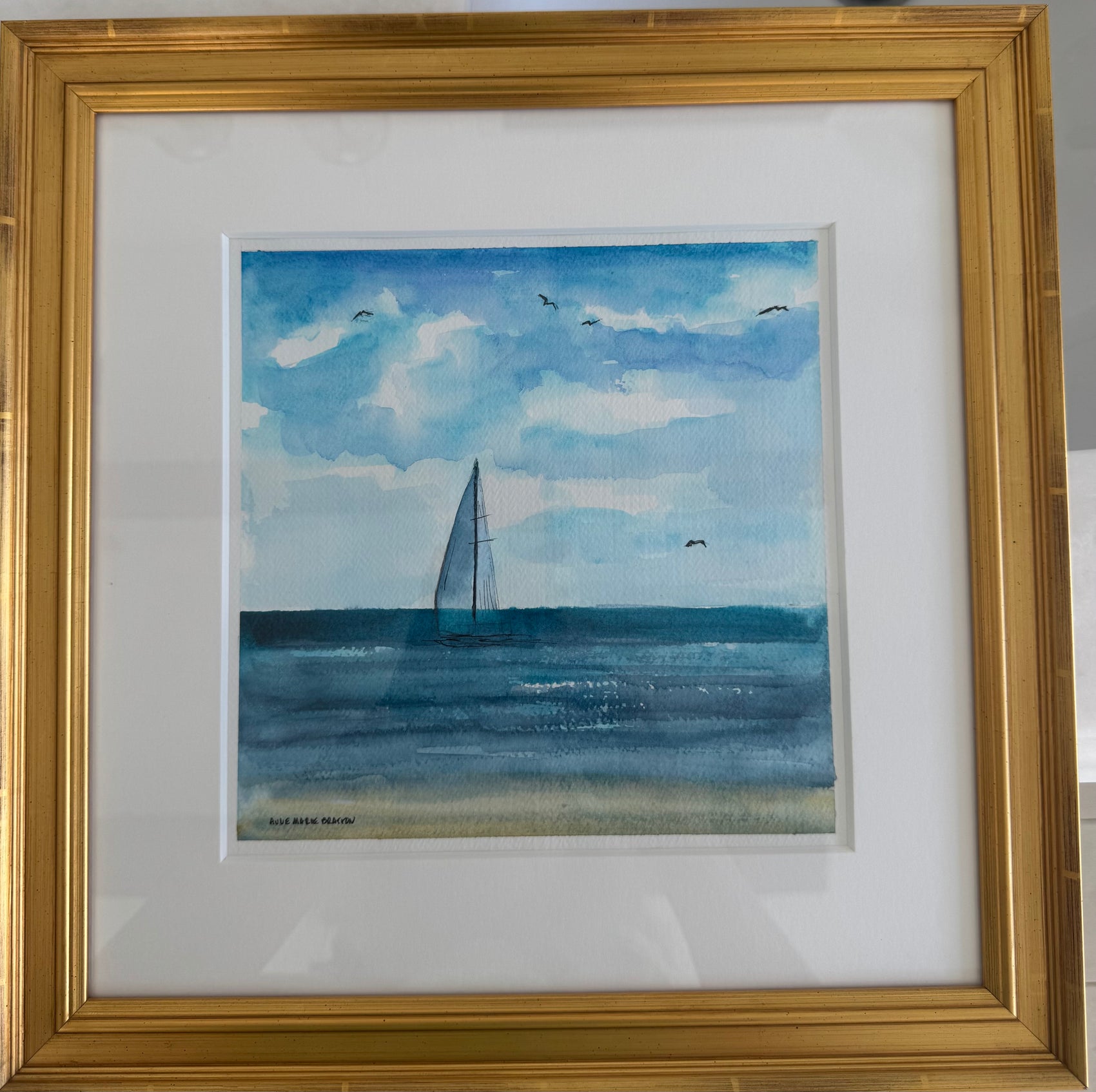 Sailing with Blue Skies and Blue Water