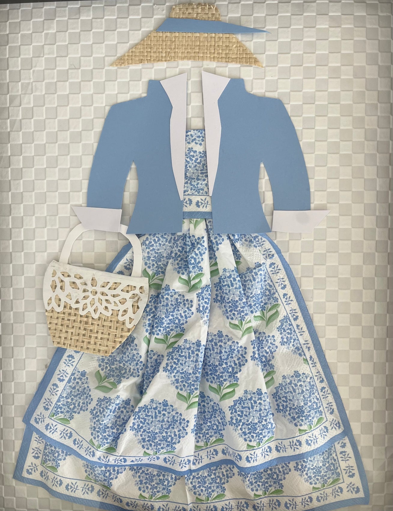 Hydrangea Girl with hat 