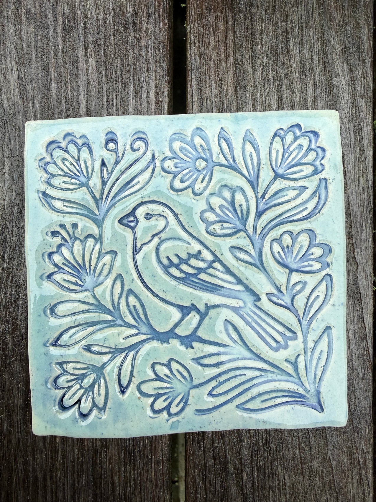 Pressed Bird Tiles