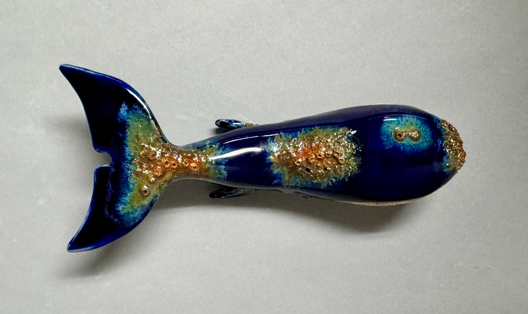 Humpback whale- cobalt small