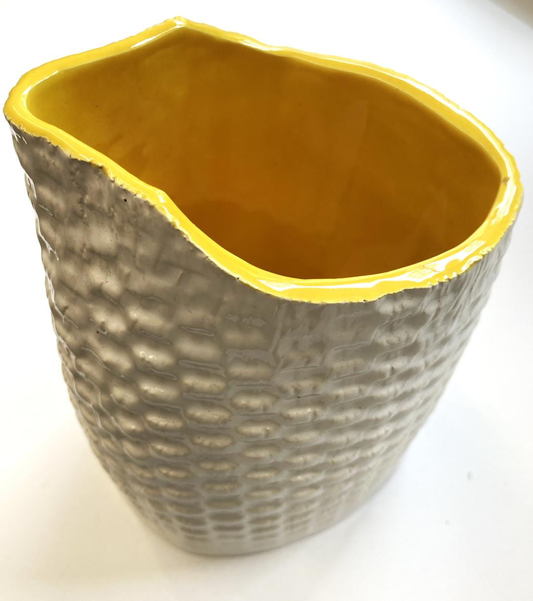 Safron edged wine pitcher