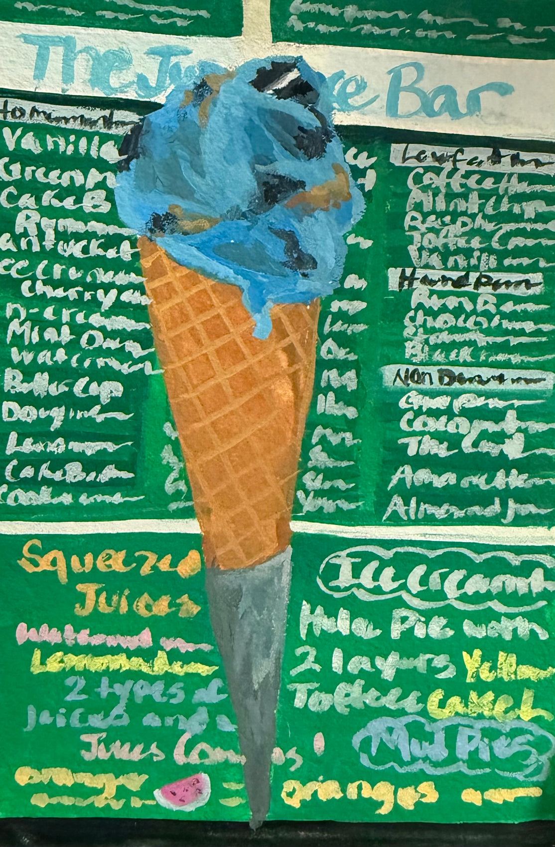Cookie Monster in a Waffle Cone 