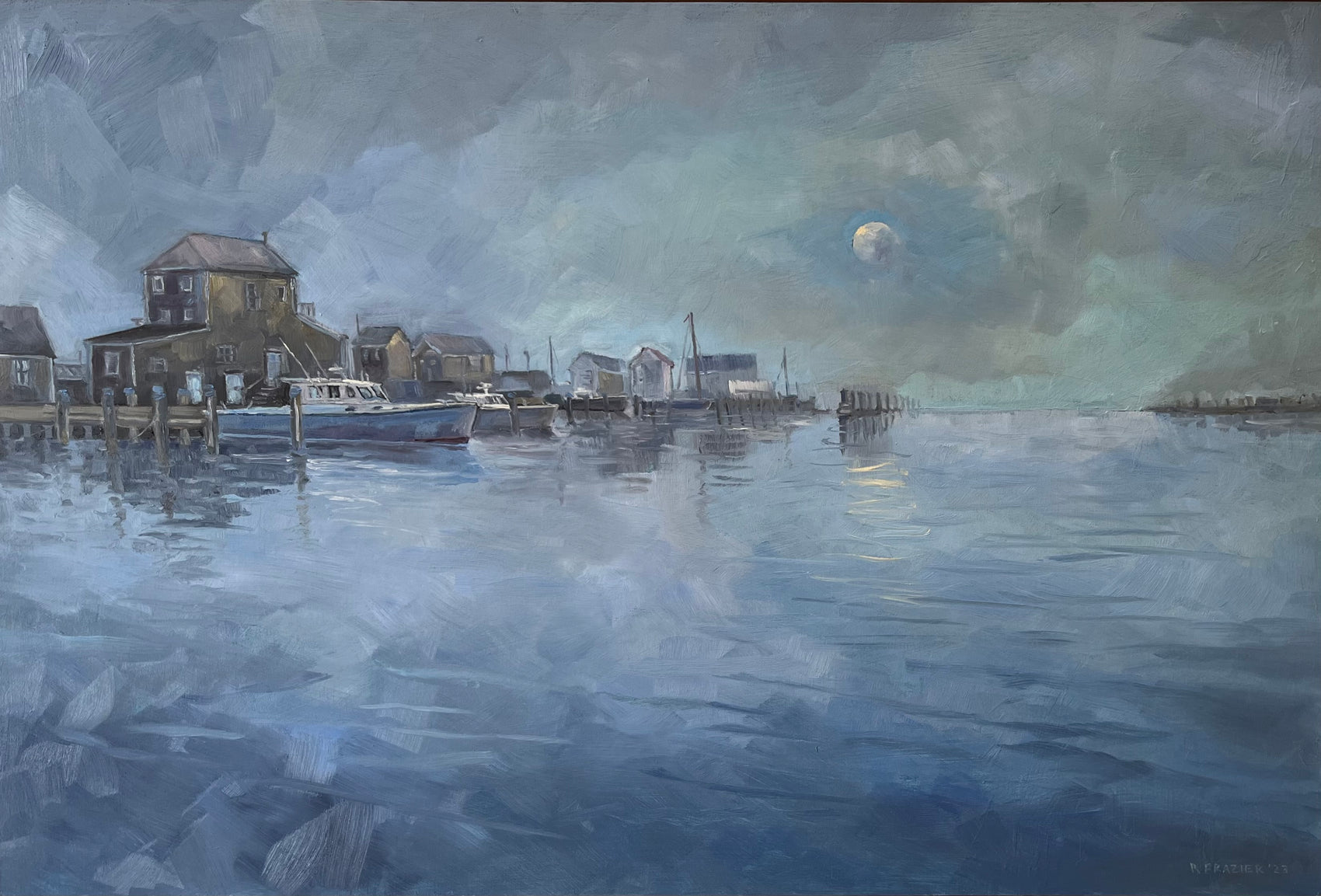 Moon Over South Wharf