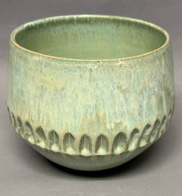 Carved Light Green Bowl