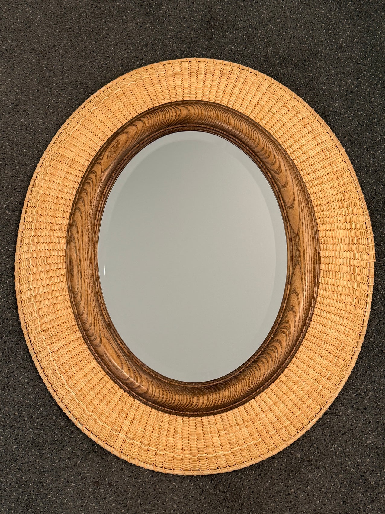Oval Nantucket Basket Mirror
