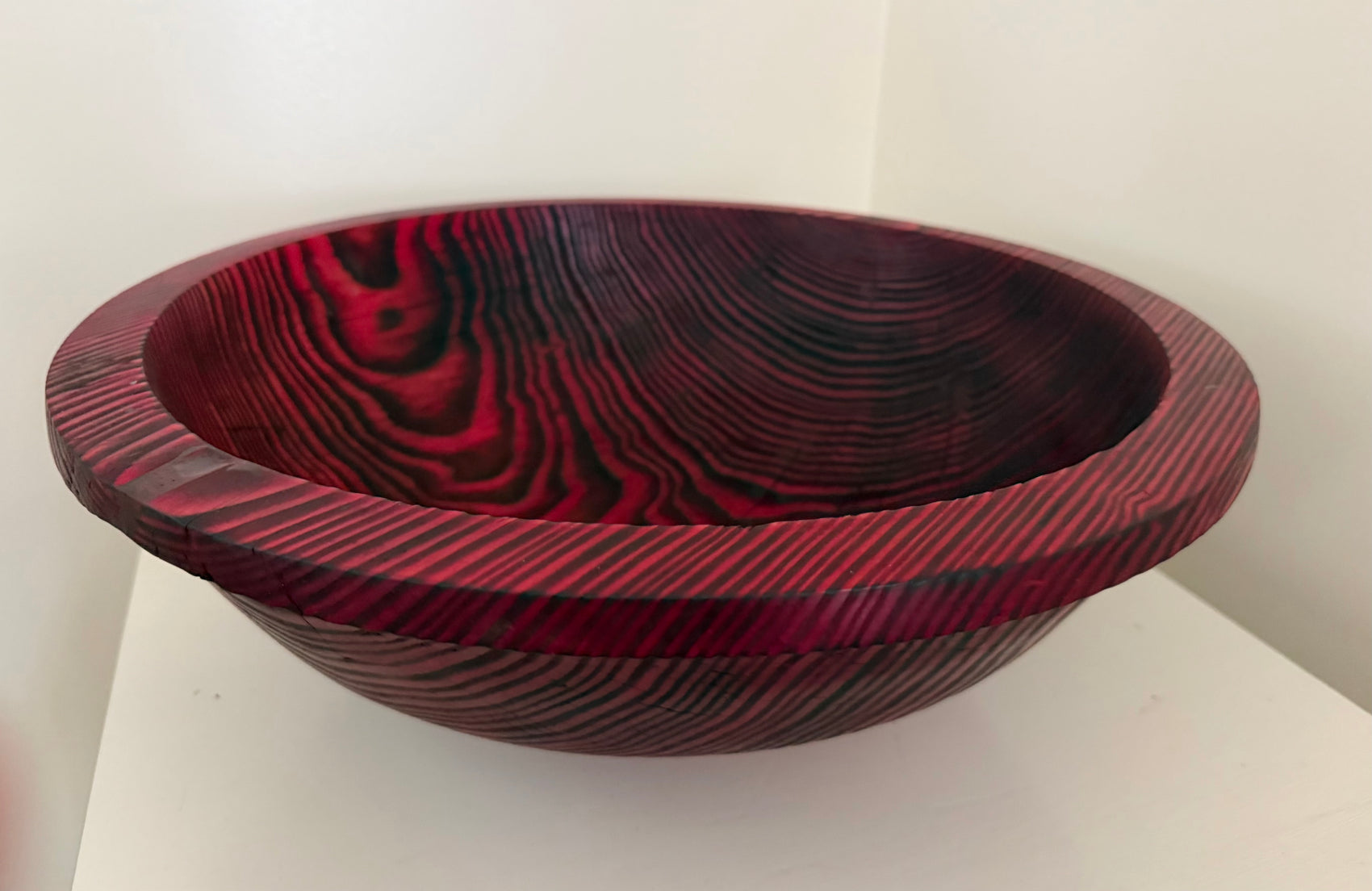 Red zebra bowl