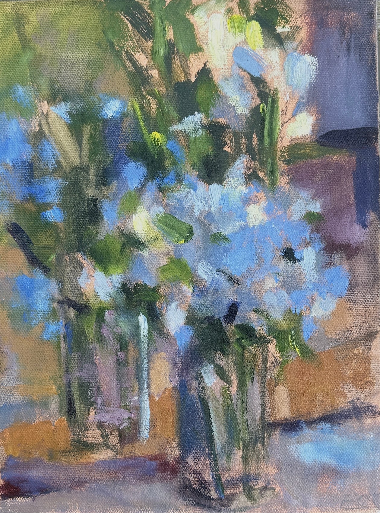 Reflecting Hydrangeas