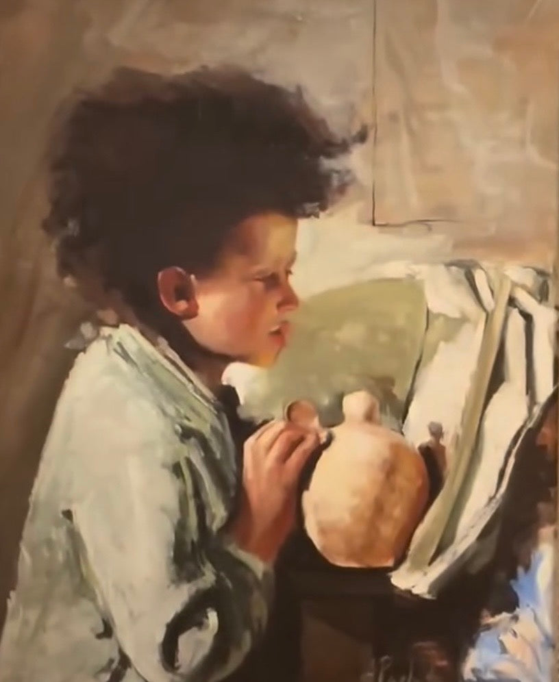 Antonio Mancini study: the Piggybank