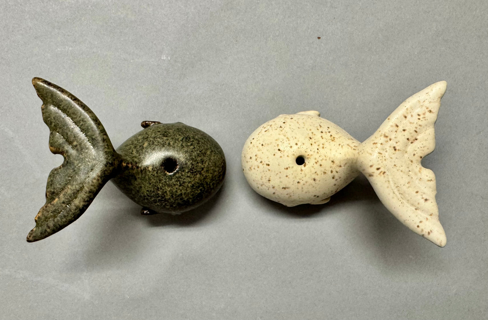 Sperm whales- salt and pepper shakers