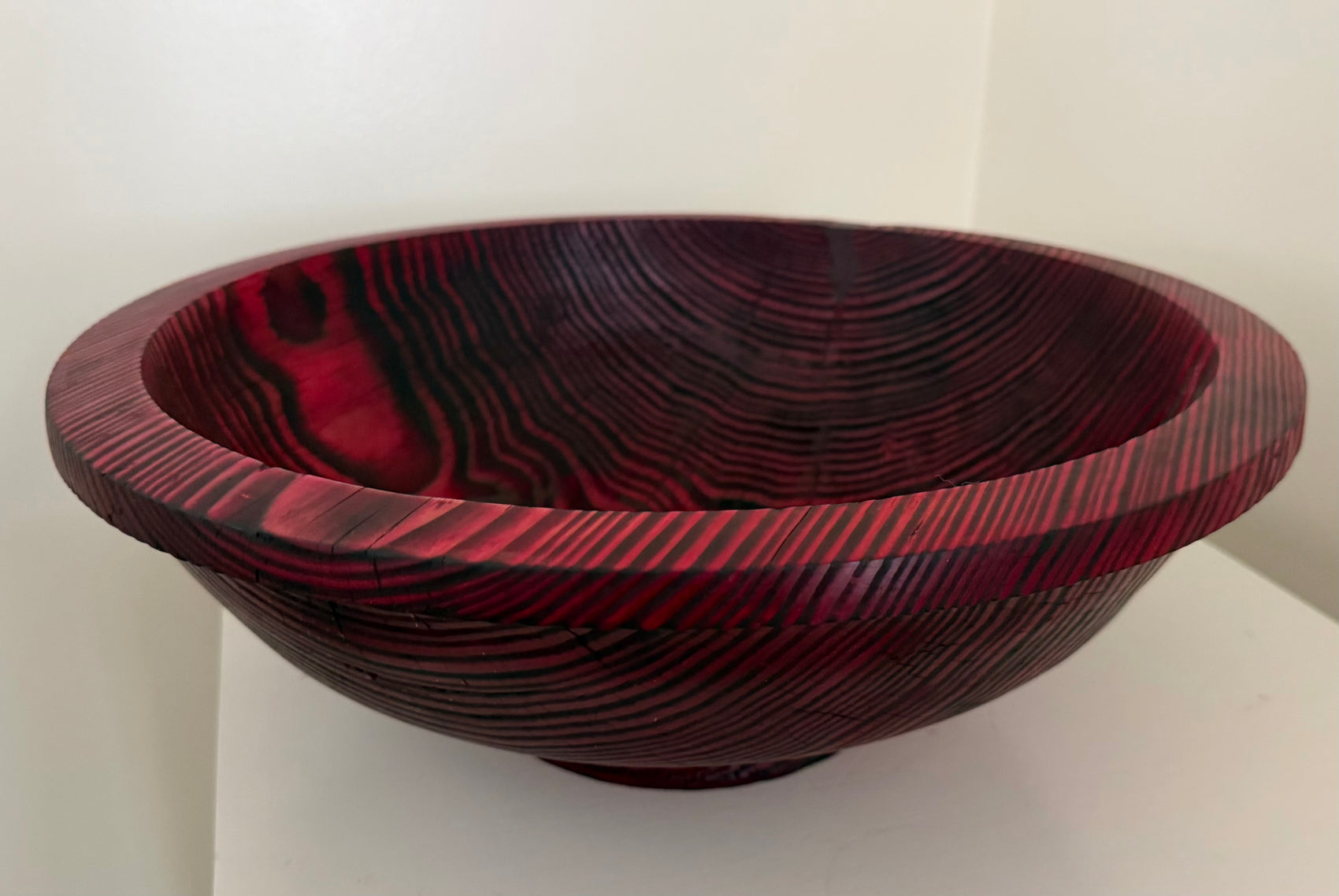 Red zebra bowl