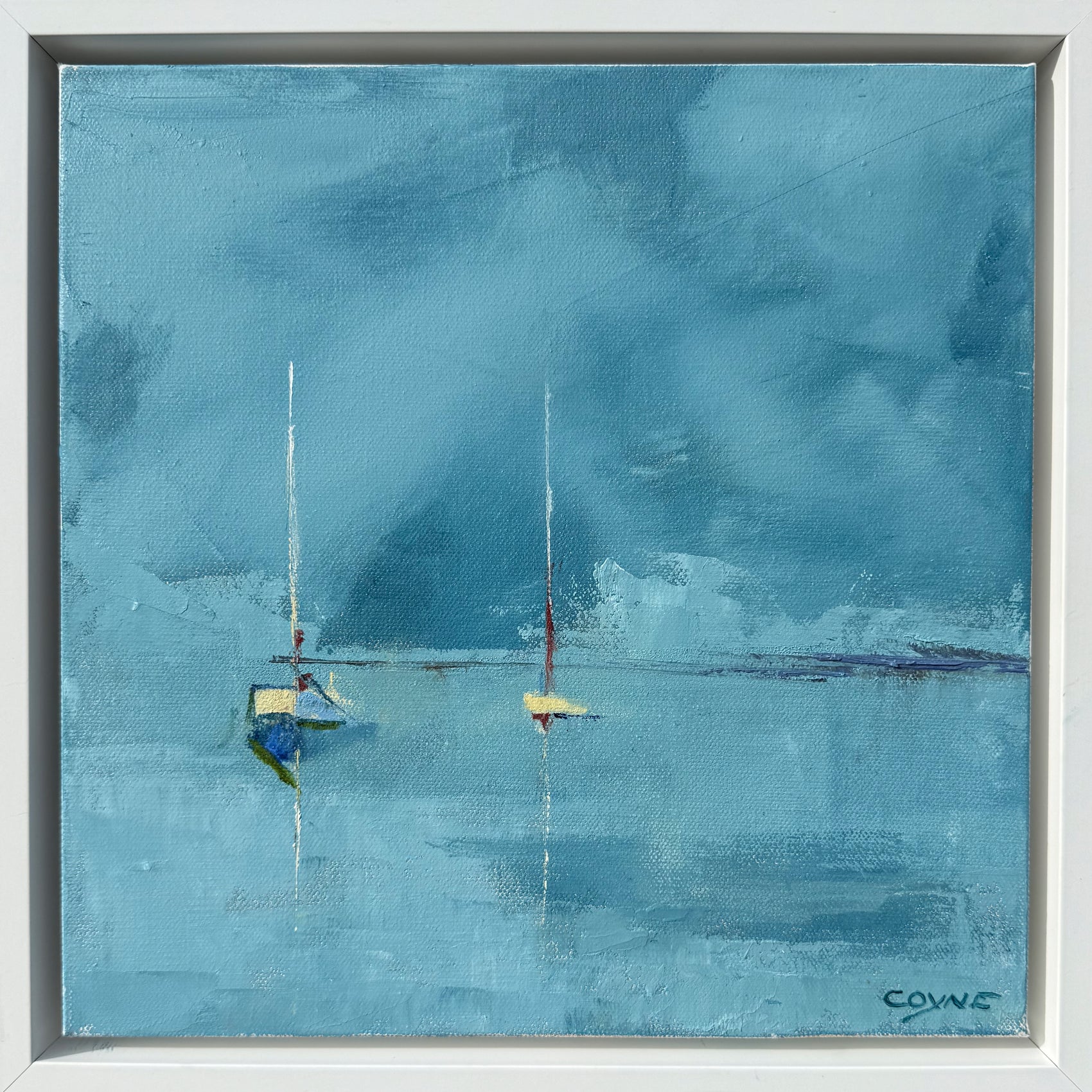 Abstract Boats in the Bay