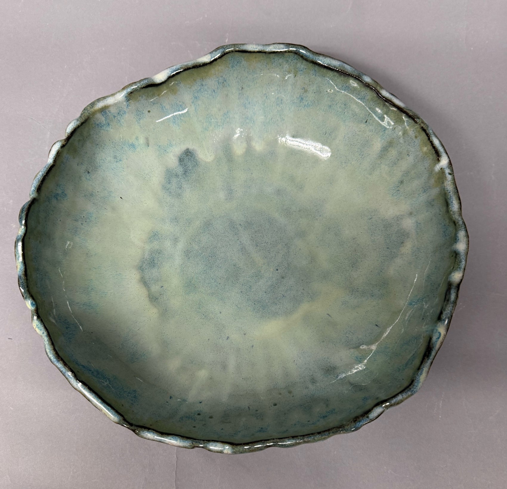 Turquoise Textured bowl
