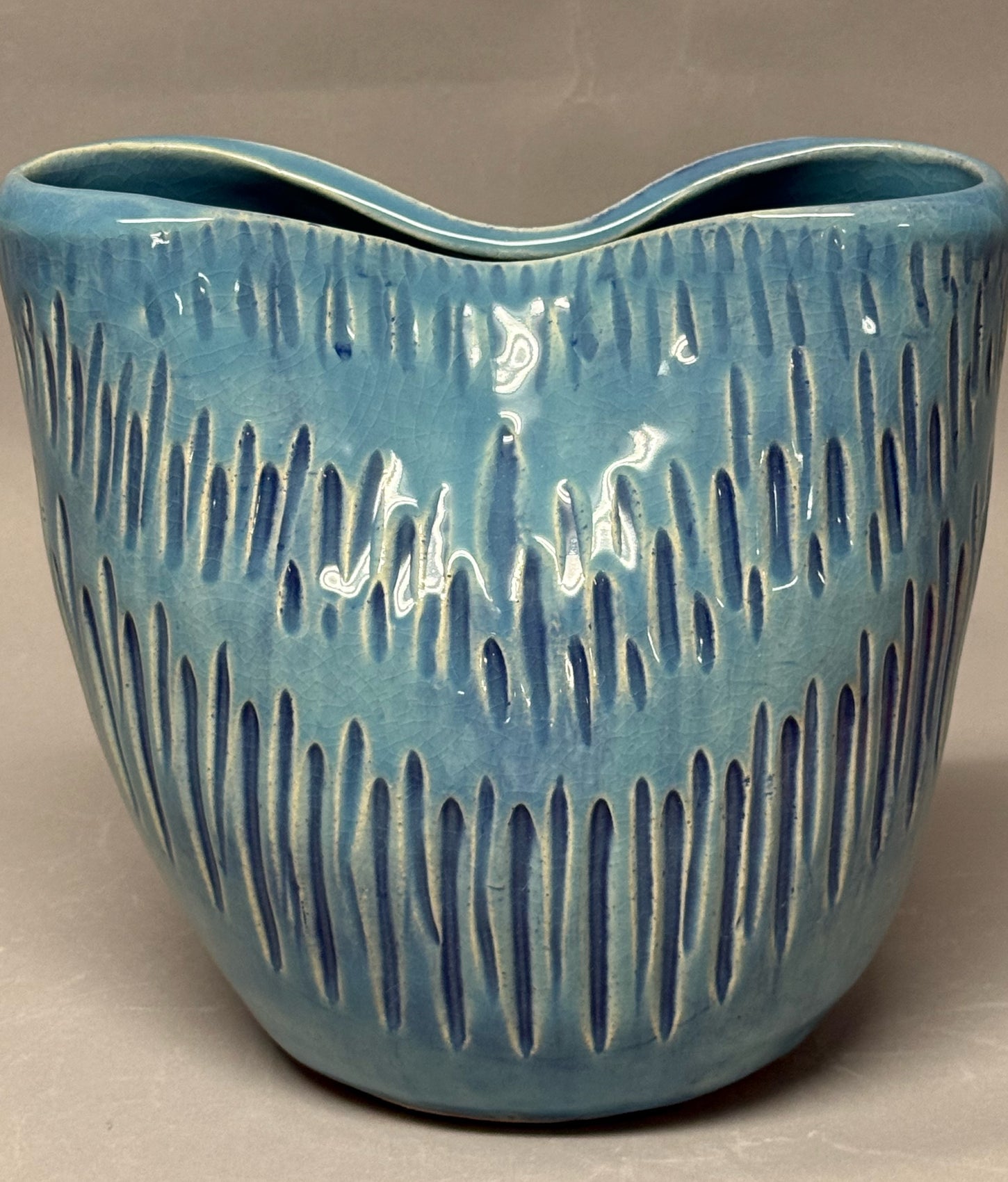 Blue Bow Vase