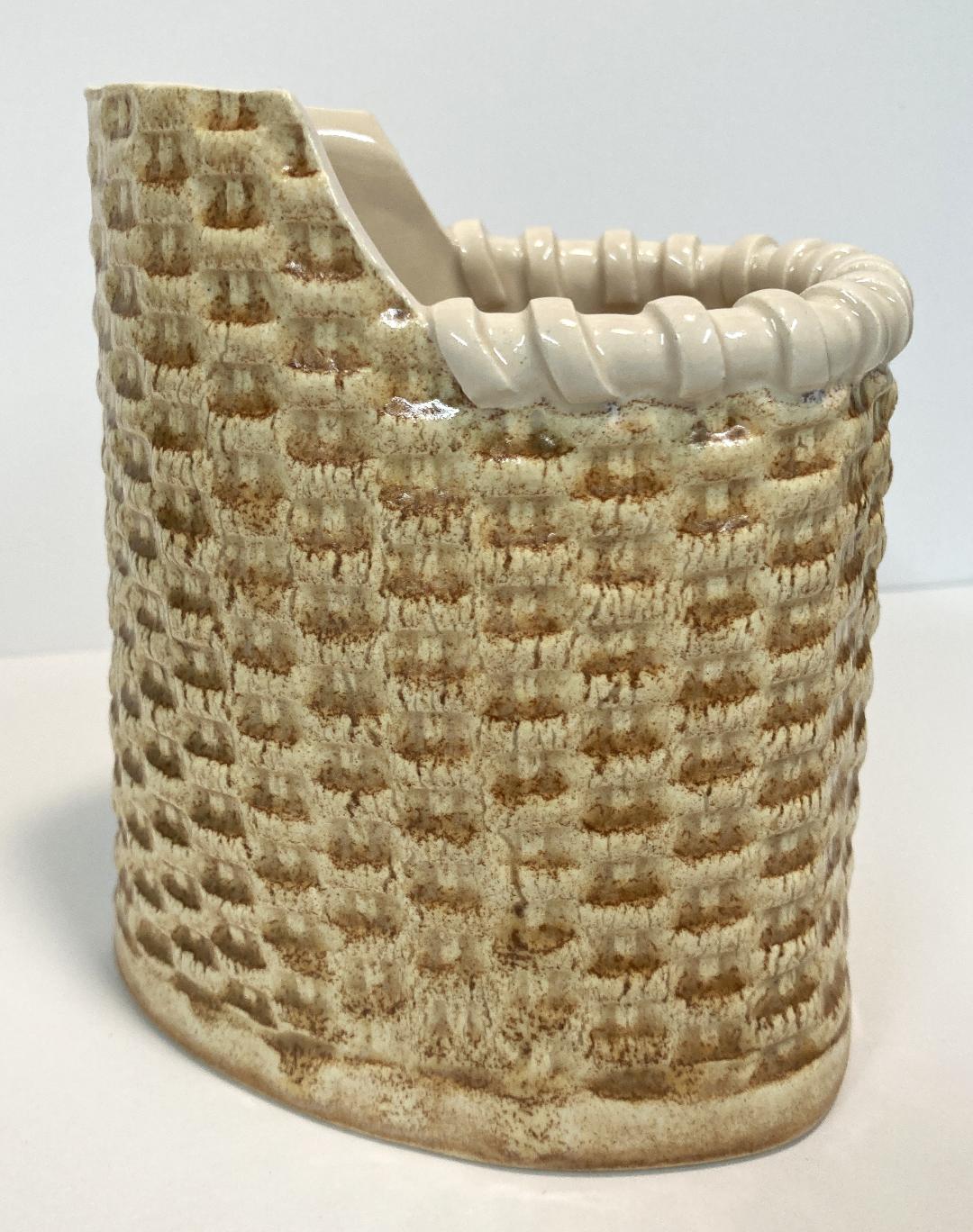 Basket wrapped pitcher