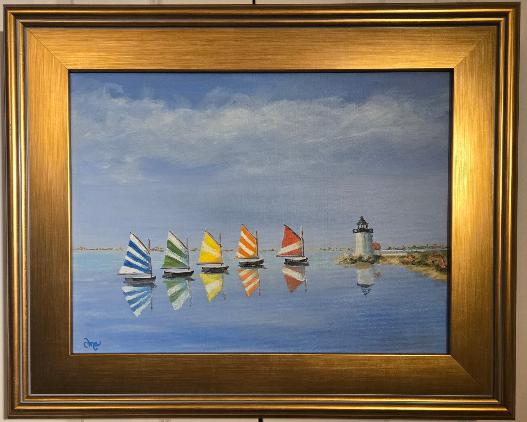 'Rainbow Reflection' Catboat Fleet