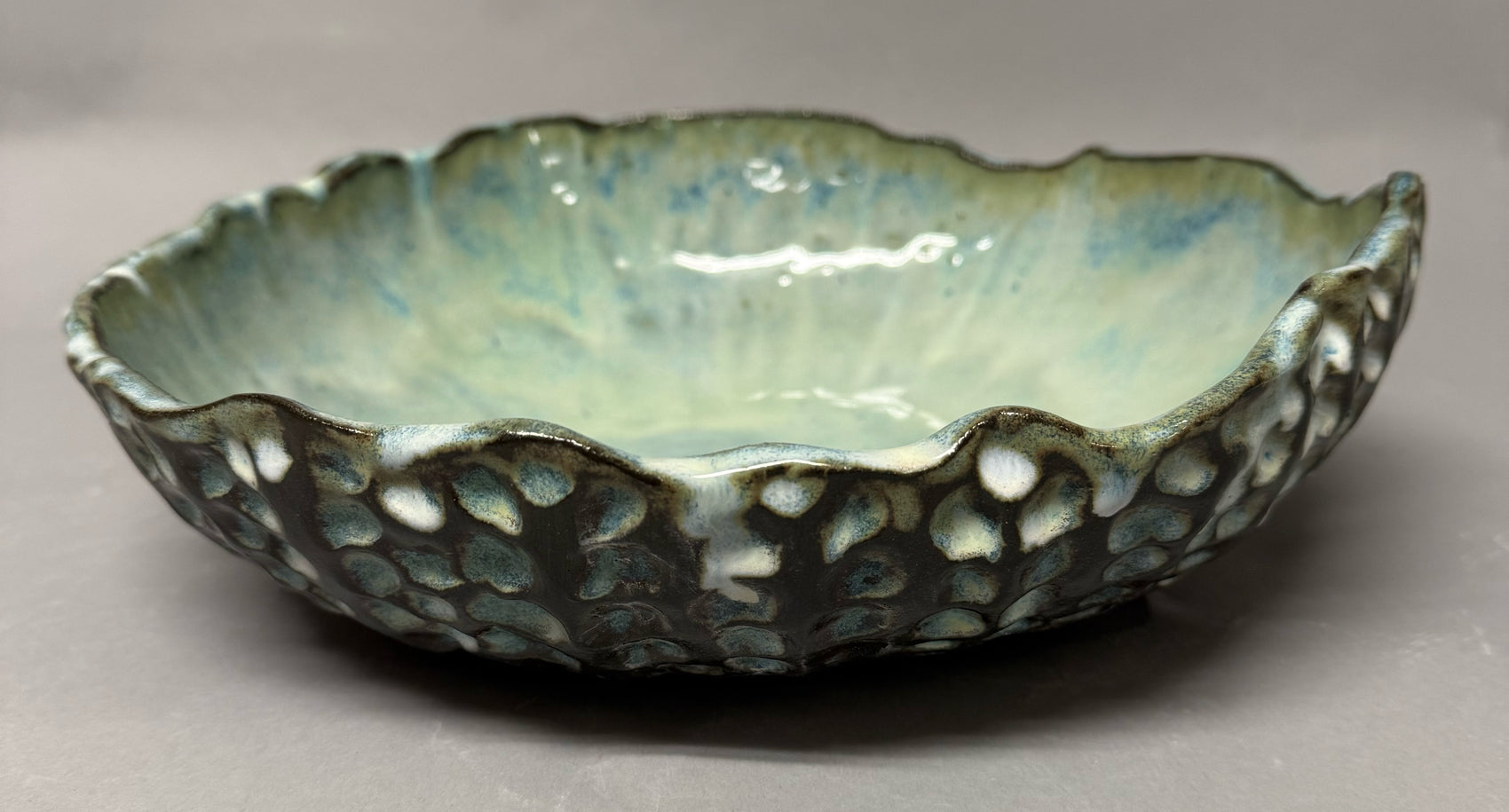 Turquoise Textured bowl