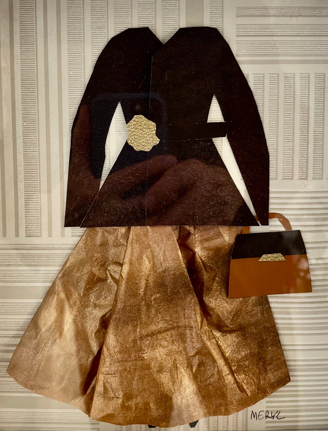 Bronze Skirt Armani Style