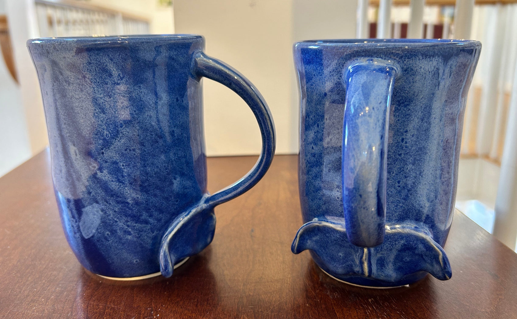 Pair of Whale Tail Mugs