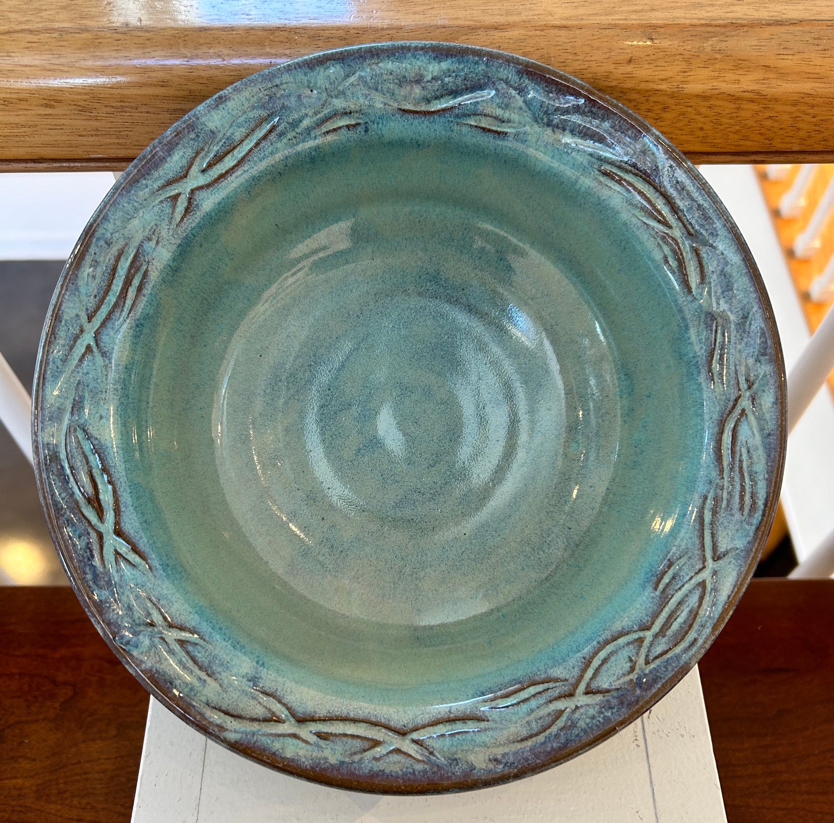 Turquoise Serving Bowl