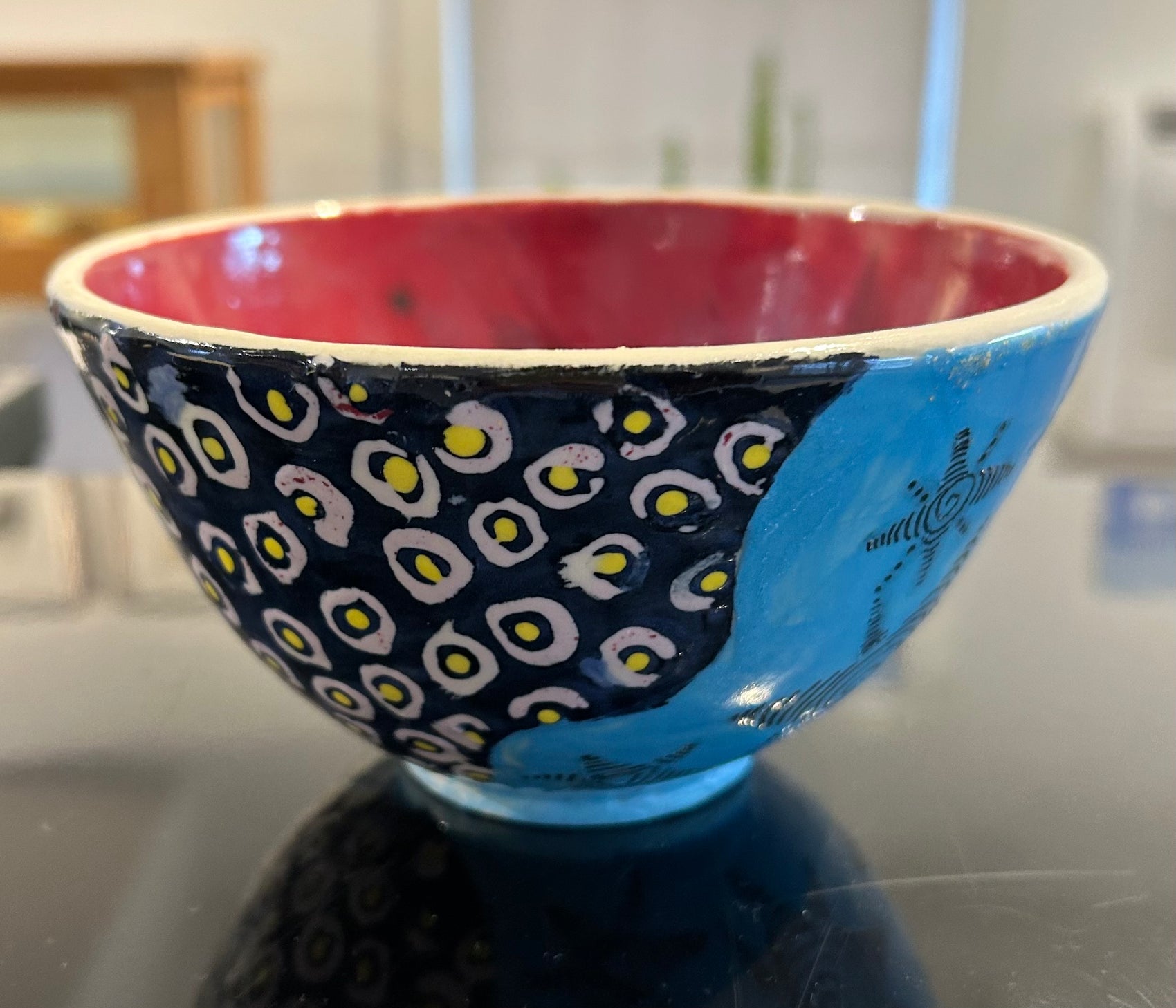 Festive Blue Bowl