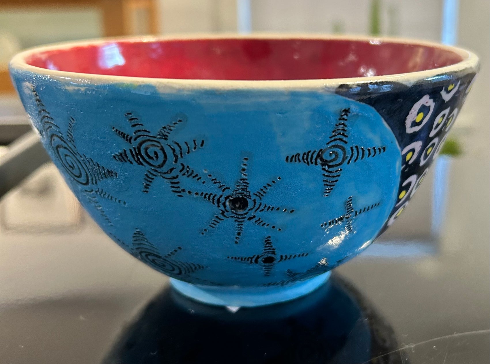 Festive Blue Bowl