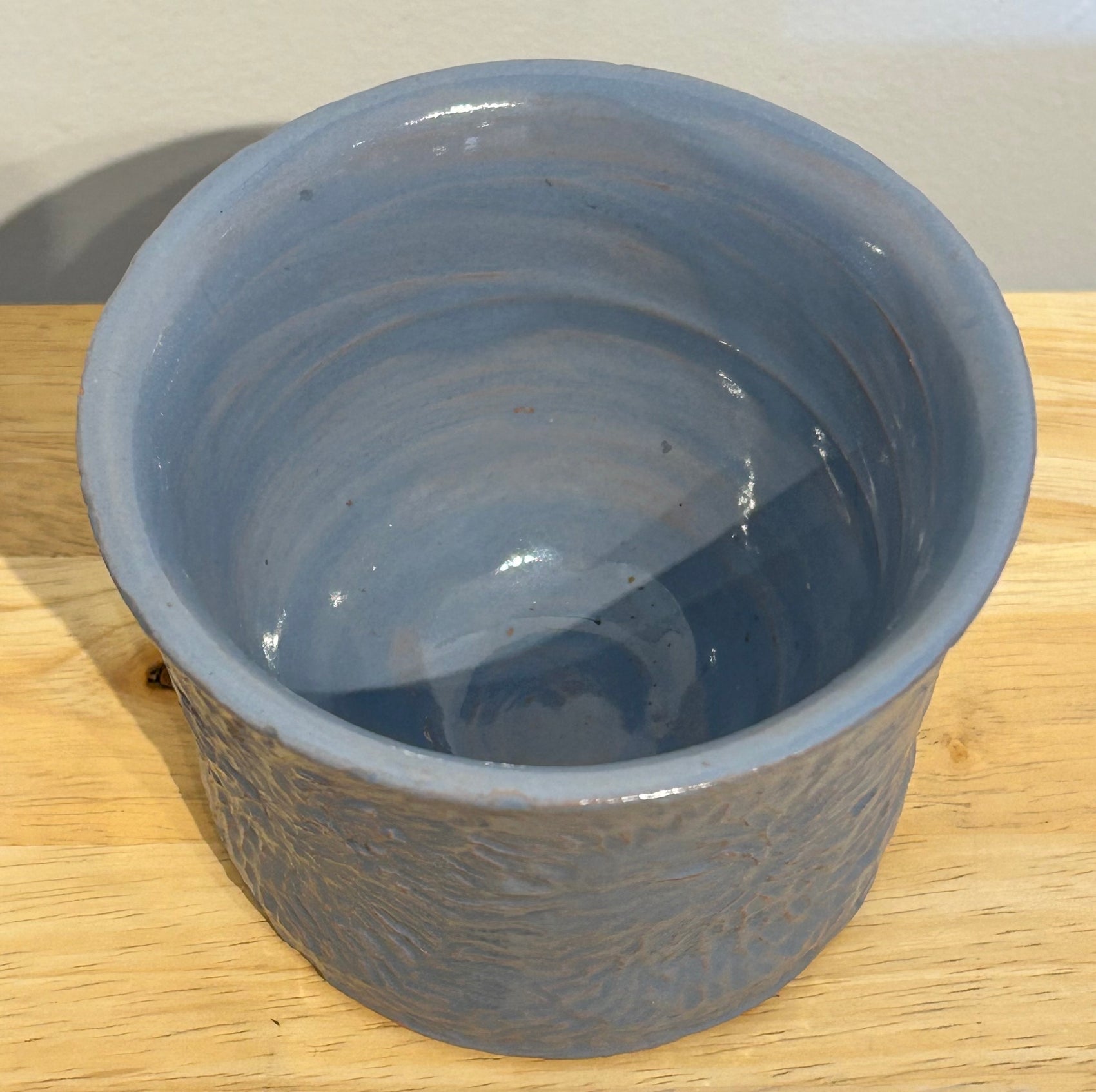 Blue Carved Bowl