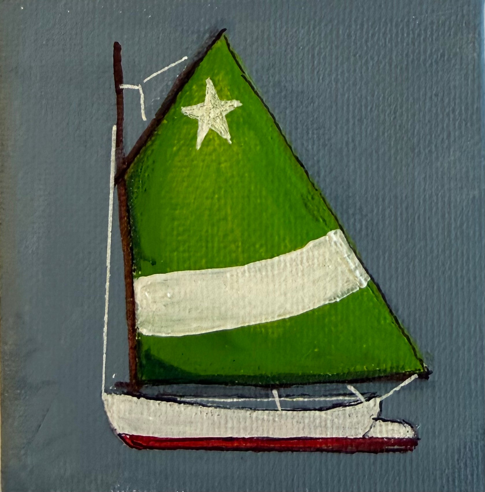 Rainbow Fleet - Green Stripe w/Star