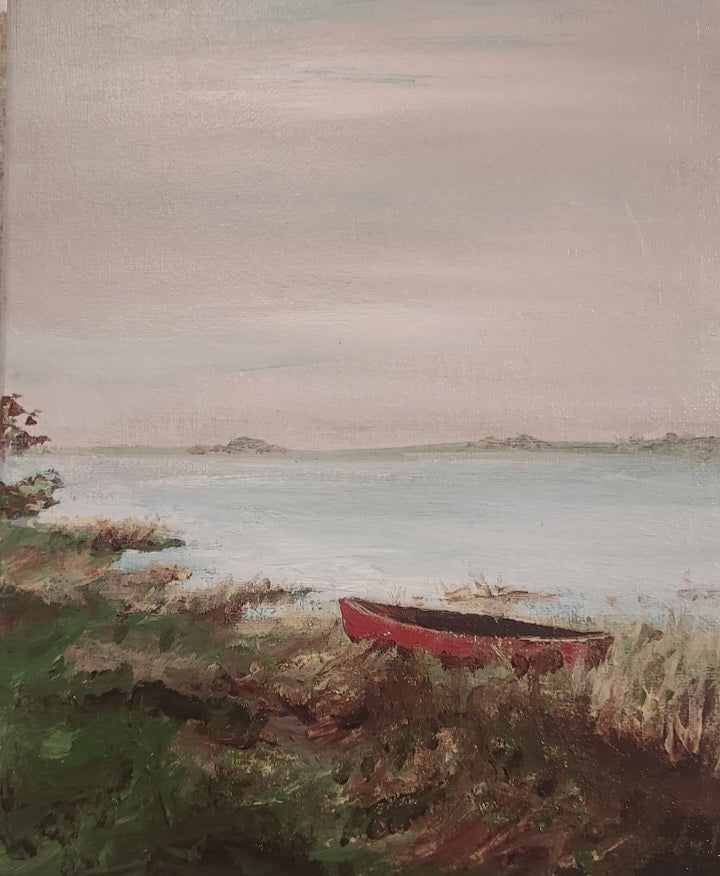 Red Canoe at Miacomet Pond
