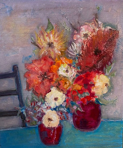 Floral With Chair
